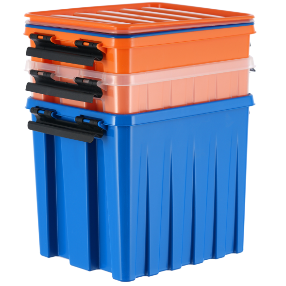 Контейнер с крышкой и клипсами Rox Box Original, 4,5 л, 210x170x175 мм, оранжевый