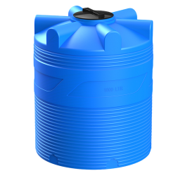 Емкость (резервуар) пластиковая вертикальная с крышкой, 1000 л, синий [TV1000S13]