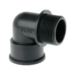 Переходник G2 угловой 90° ВР-НР пластик Италия