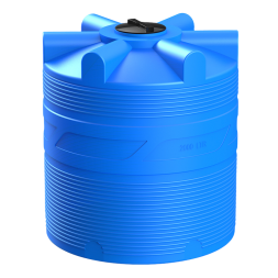 Емкость (резервуар) пластиковая вертикальная с крышкой, 2000 л, синий [TV2000S13]