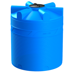 Емкость (резервуар) пластиковая вертикальная с крышкой, 3000 л, синий [TV3000S13]
