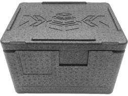 Термобокс пенополипропиленовый с крышкой STP Normal, 400х300х270 мм, 18 л, 40 кг/м3