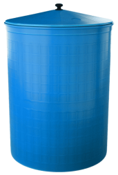 Бочка пластиковая садовая для дождевой воды и полива, 300л, голубой [361]