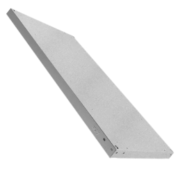 Полка металлическая для стеллажей Практик MS U 100х60, 1000x600 мм, серебристый [S24799303458] 