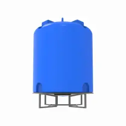 Емкость TR 10000 л под плотность до 1,5 г/см3 синяя на основании для полного слива F