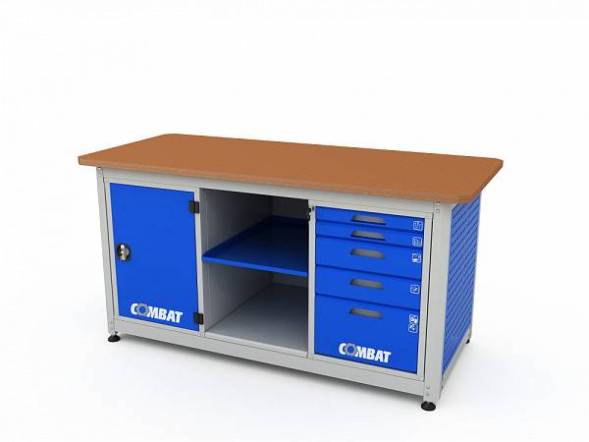 Верстак ДВК с 2 тумбами COMBAT 2105.1830