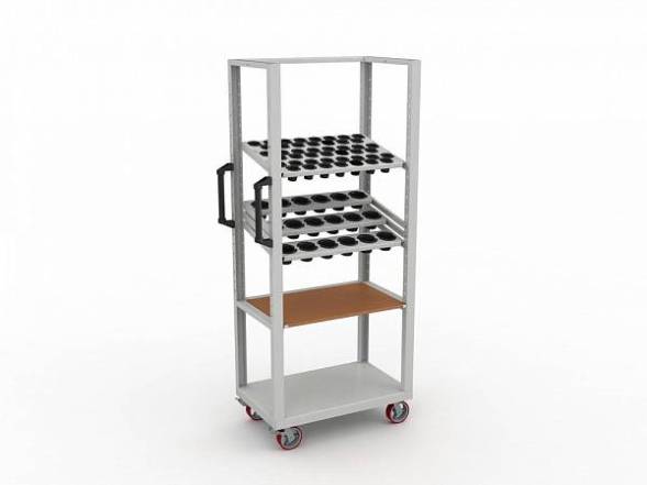 Тележка для инструмента к станкам с ЧПУ ДВК CAR-TOOL TV-1.1 (открытая)