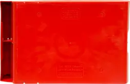 Ящик (лоток) пластиковый сплошной, 500x310x250 мм, 38.75 л, красный [5006]