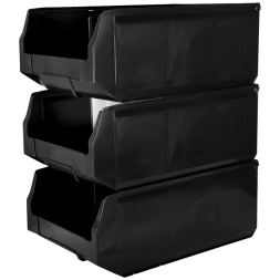 Складской лоток для метизов, мелочей и деталей Logic Store®, 500х300х200 мм, черный [12.406]