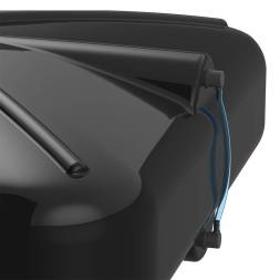 Бак пластиковый душевой с подогревом и уровнемером «РОСА», 250 л, черный [DRS250S112]