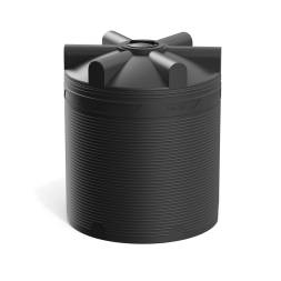 Емкость (резервуар) пластиковая вертикальная с крышкой, 9000 л, черный [TV9000S1]