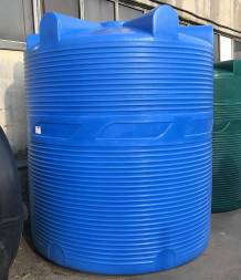 Емкость (резервуар) пластиковая вертикальная с крышкой, 10000 л, 400 мм, зеленый [TV10000S2]