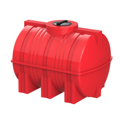Емкость пластиковая горизонтальная для хранения воды и дизельного топлива, 2000 л, красный [TG2000S5]