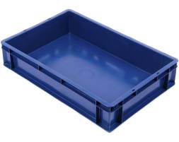 Пластиковый ящик 600х400х120 сплошной без ручек