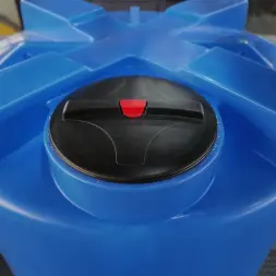 Емкость T 3000л зеленая с откидной крышкой