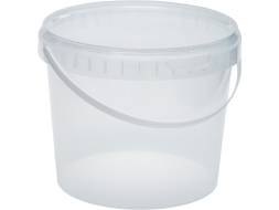 Ведро пластиковое круглое с прозрачной крышкой, 2.3 л [4063]