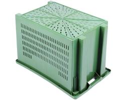 Пластиковый ящик 600х400х400 перфорированный