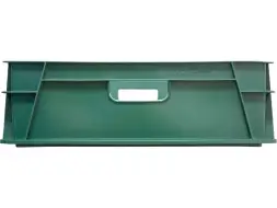 Ящик пластиковый сплошной, 740x465x145 мм, 39 л, зеленый [404-Т-2]