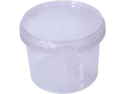 Контейнер 570мл. круглый, d-131мм, с прозрачной крышкой