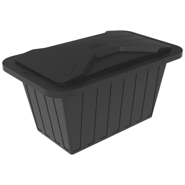 Ванна пластиковая пищевая с крышкой К, 400 л, HDPE, черный [121207.0400.899.000] в Волгограде